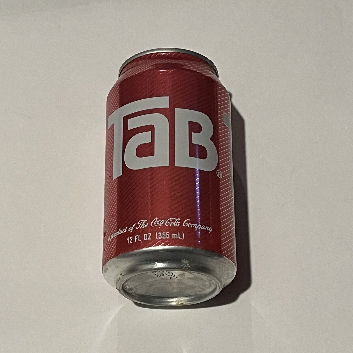 Tab Soda 12 ounce aluminum cans sealed fresh